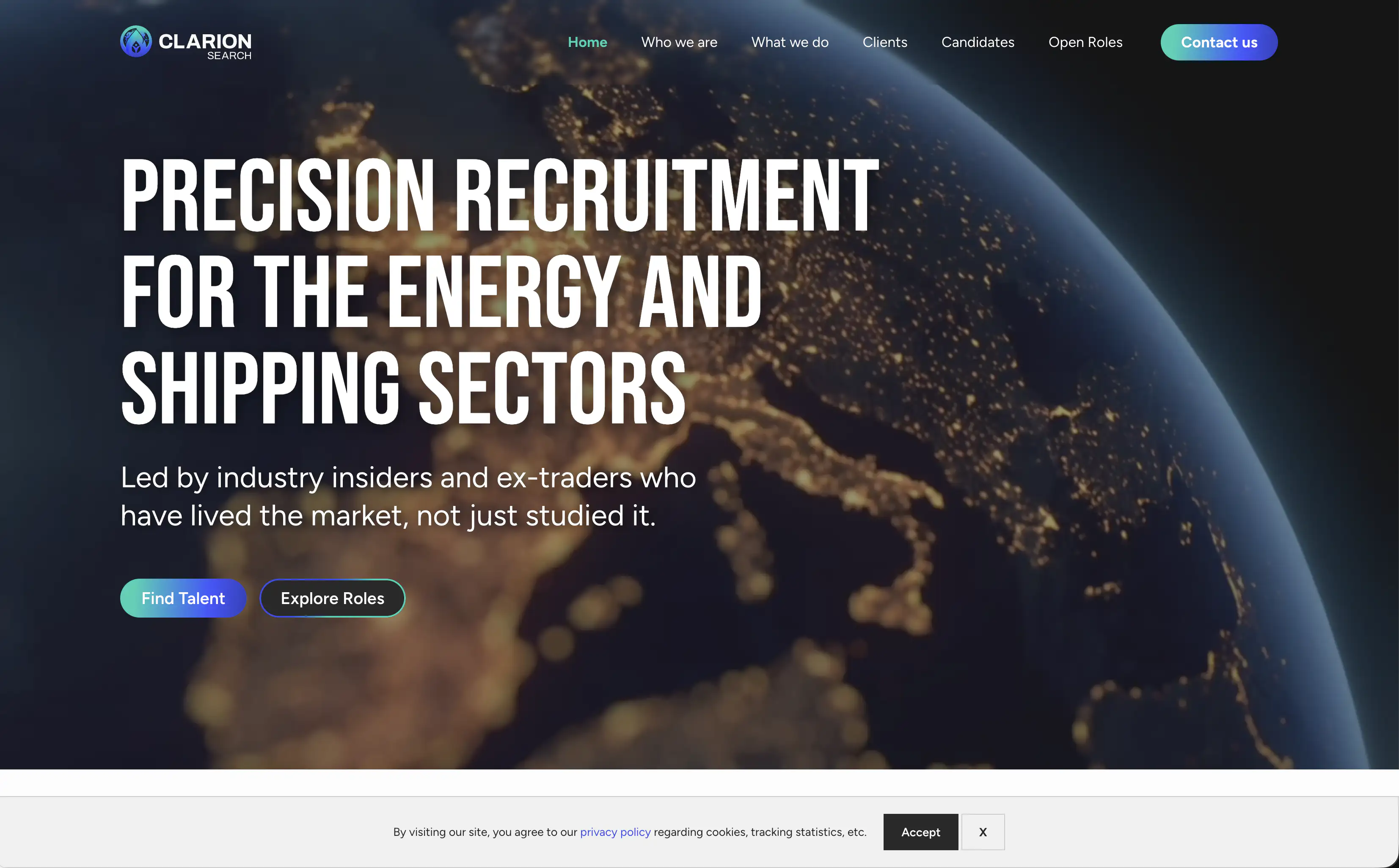 Clarion Search website