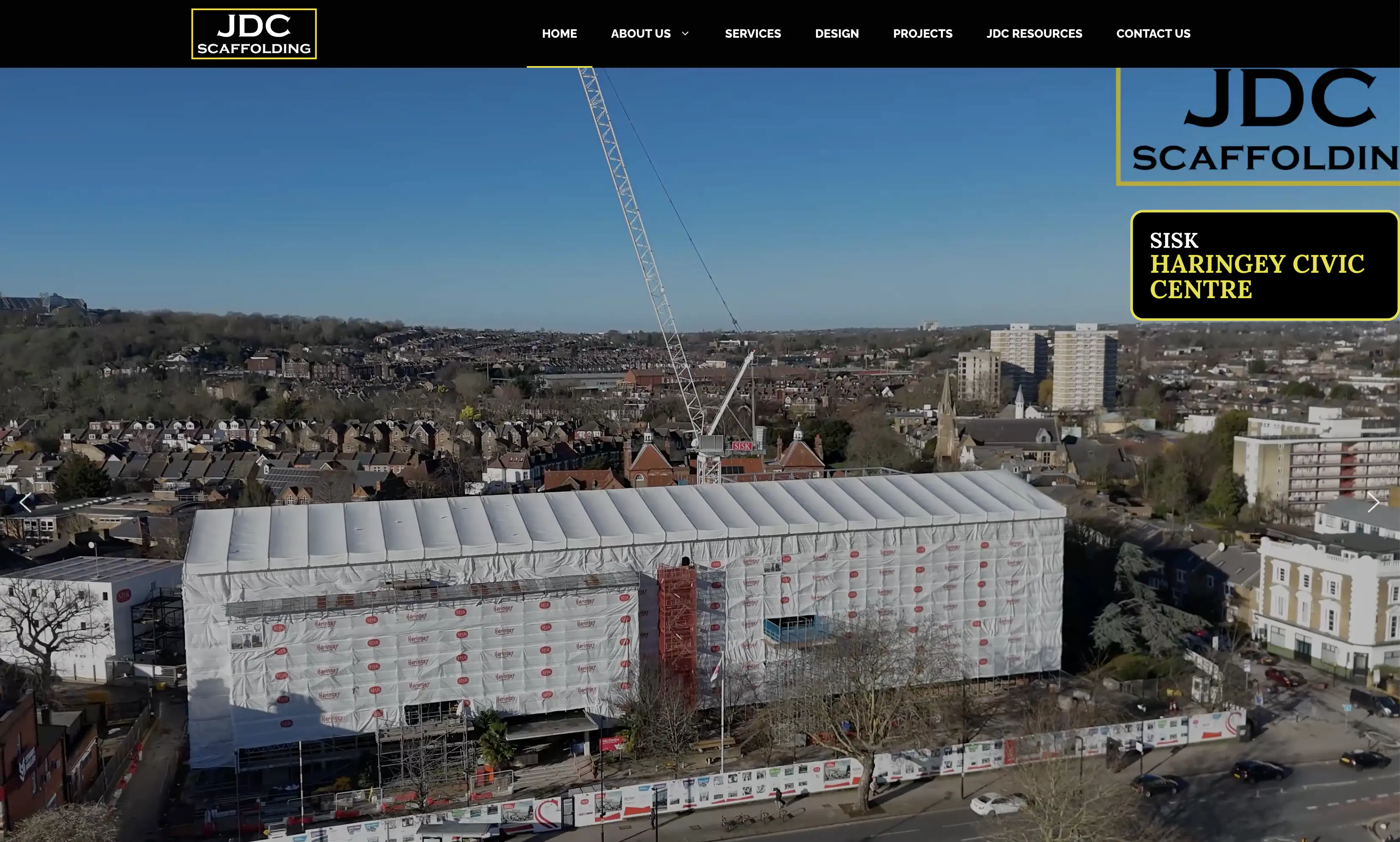 JDC Scaffolding website