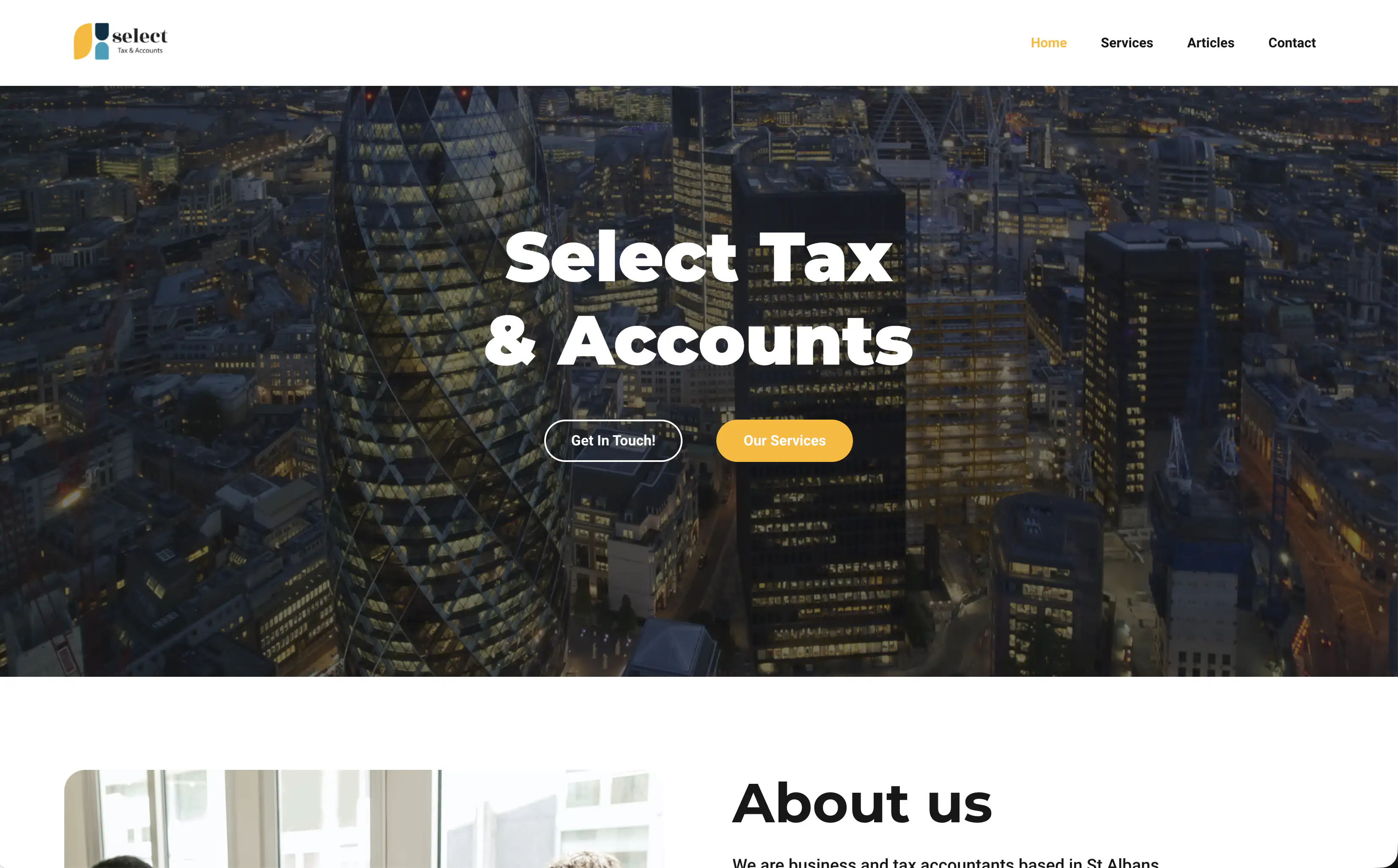 Select Tax And Accounts website